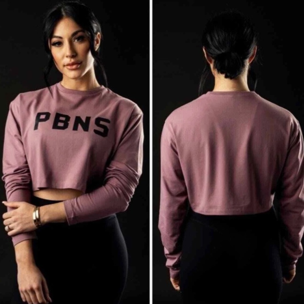 Alphalete PBNS Crop Long Sleeve Tee ~ Medium